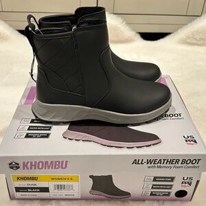 Khombu Women's Dusk Black All-Weather Boots